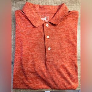 Puma Men's Vibrant Heather Red Polo Shirt